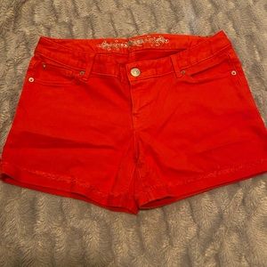 Express Frayed Hem Jean Short